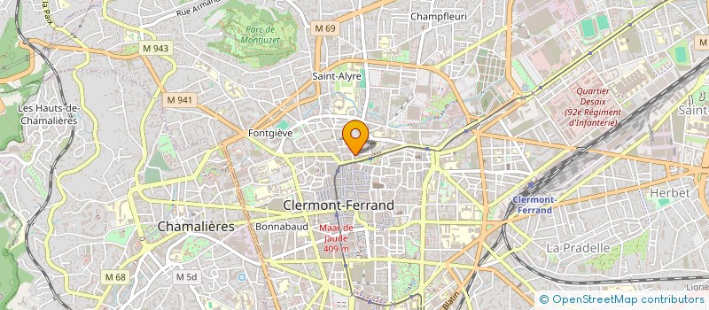 localisation de l'entreprise ASSOC SPORTIVE CULTUREL ESPAGNOL AUVERG à CLERMONT-FERRAND