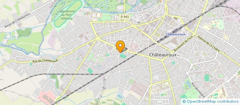 localisation de l'entreprise ASSOC SPORTIVE CULTURELLE à CHATEAUROUX