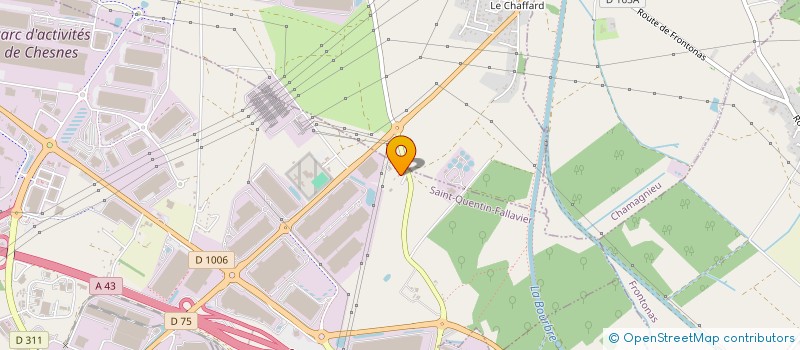 localisation de l'entreprise ASSOC SPORTIVE CULTURELLE DES PERSONNELS CTRE PENITENTIAIRE ST QUENTIN FALLAVIER  SAINT-QUENTIN-FALLAVIER