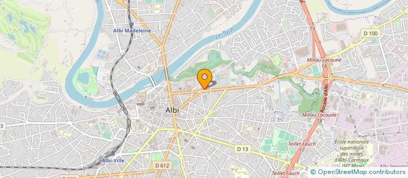 localisation de l'entreprise ASSOC SPORTIVE CULTURELLE POLICE PREFECT à ALBI