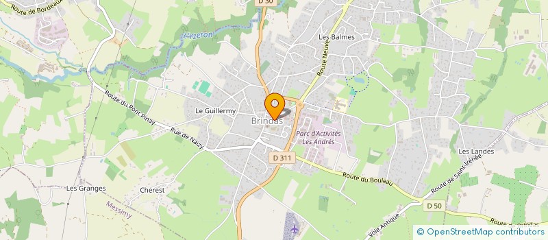 localisation de l'entreprise ASSOC SPORTIVE DE BRINDAS à BRINDAS