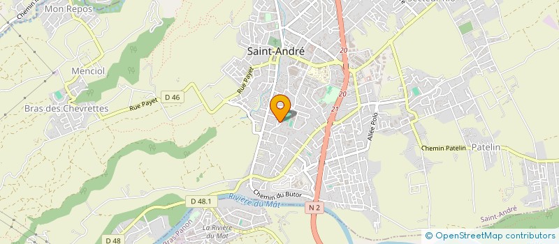 localisation de l'entreprise ASSOC SPORTIVE DE KARTING à SAINT-ANDRE