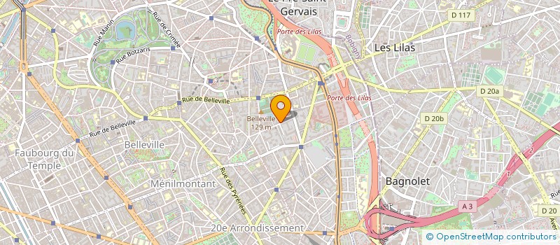 localisation de l'entreprise ASSOC SPORTIVE DE LA VILLA DES OTAGES  PARIS