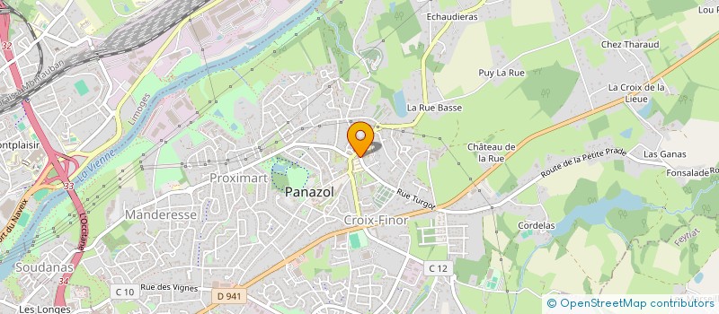 localisation de l'entreprise ASSOC SPORTIVE DE PANAZOL BASKET à PANAZOL