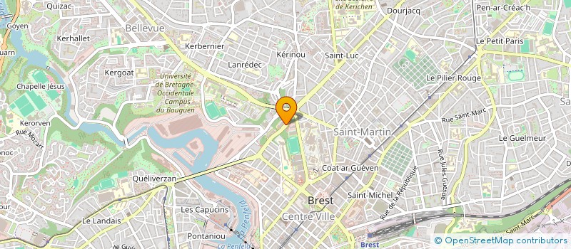 localisation de l'entreprise ASSOC SPORTIVE DE SAINTE ANNE à BREST