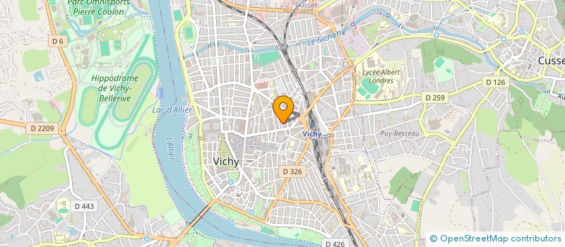 localisation de l'entreprise ASSOC SPORTIVE DES GRAVES à VICHY