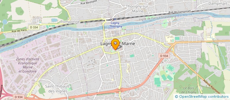 localisation de l'entreprise ASSOC SPORTIVE DES POLICIERS LAGNY-MARNE à LAGNY-SUR-MARNE