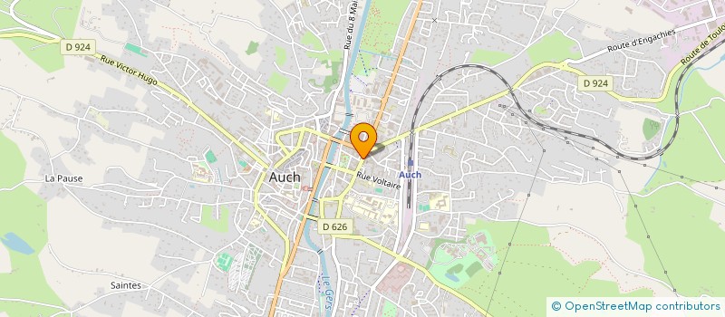 localisation de l'entreprise ASSOC SPORTIVE DES VOLLEYEURS AUSCITAINS  AUCH