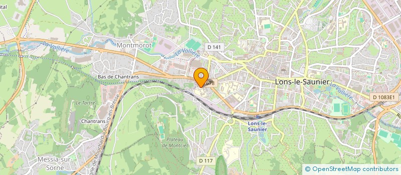 localisation de l'entreprise ASSOC SPORTIVE DU LYCEE D ENSEIGNEMENT PTOFESIONNEL MIXTE  LONS-LE-SAUNIER