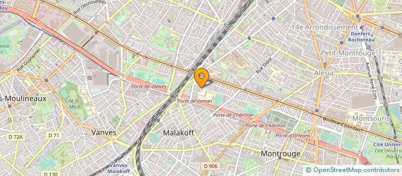 localisation de l'entreprise ASSOC SPORTIVE DU LYCEE FRANCOIS VILLON  PARIS