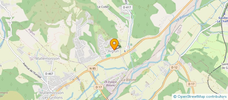 localisation de l'entreprise ASSOC SPORTIVE ET CULTURELLE GYM VOLONTA  MALLEMOISSON