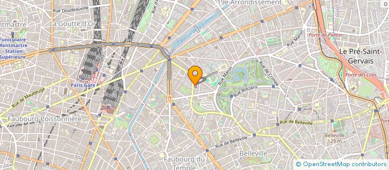 localisation de l'entreprise ASSOC SPORTIVE ET CULTURELLE JEUNES PARIS 19  PARIS