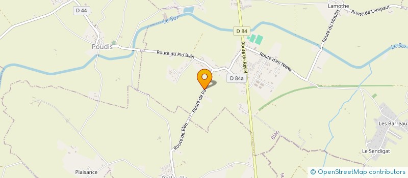 localisation de l'entreprise ASSOC SPORTIVE ET CULTURELLE LA LANDELLE  PUYLAURENS