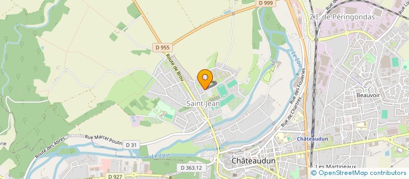 localisation de l'entreprise ASSOC SPORTIVE GROUPE NADEGE à CHATEAUDUN