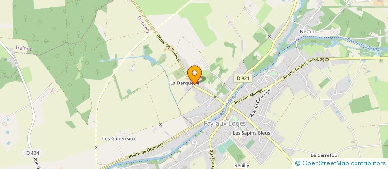 localisation de l'entreprise ASSOC SPORTIVE HARAS DES LOGES à FAY-AUX-LOGES