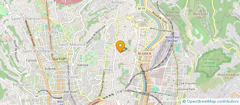 localisation de l'entreprise ASSOC SPORTIVE LA BOULE D OR à NICE