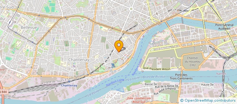 localisation de l'entreprise ASSOC SPORTIVE LA MELLINET à NANTES