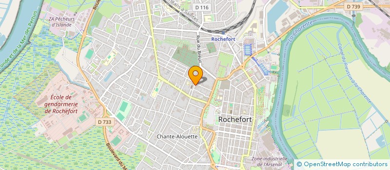 localisation de l'entreprise ASSOC SPORTIVE LA ROCHEFORTAISE  ROCHEFORT