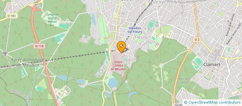 localisation de l'entreprise ASSOC SPORTIVE LYCEE RABELAIS DE MEUDON à MEUDON