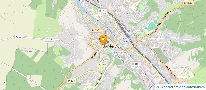 localisation de l'entreprise ASSOC SPORTIVE MARCHEURS DE BAR LE DUC à BAR-LE-DUC