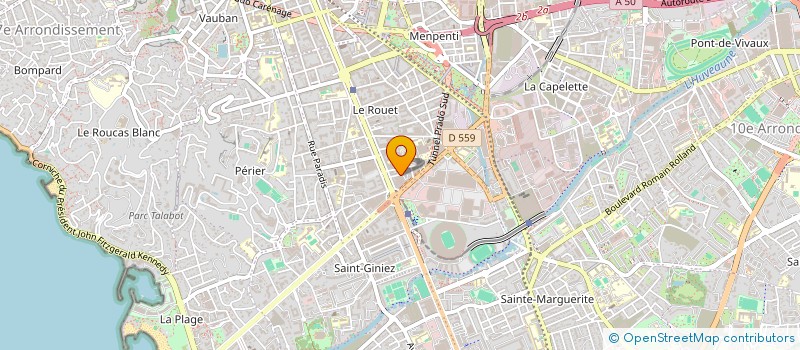 localisation de l'entreprise ASSOC SPORTIVE OXYGENE CLUB à MARSEILLE