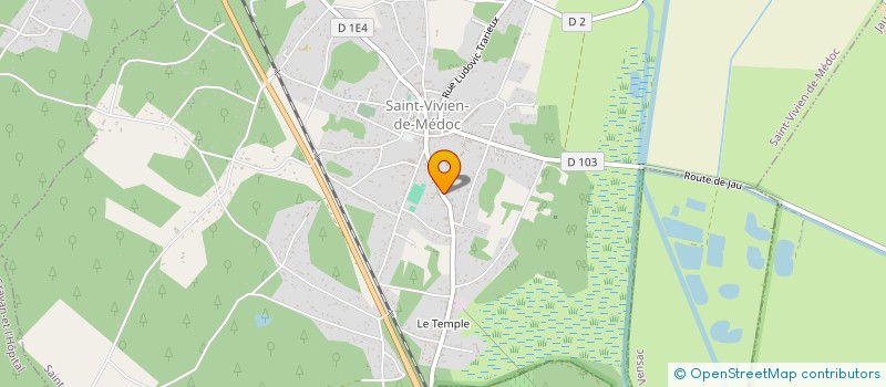 localisation de l'entreprise ASSOC SPORTIVE POINTE DU MEDOC  SAINT-VIVIEN-DE-MEDOC