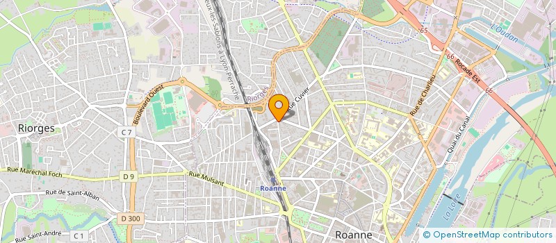 localisation de l'entreprise ASSOC SPORTIVE ROANNAISE DE FOOT BALL à ROANNE