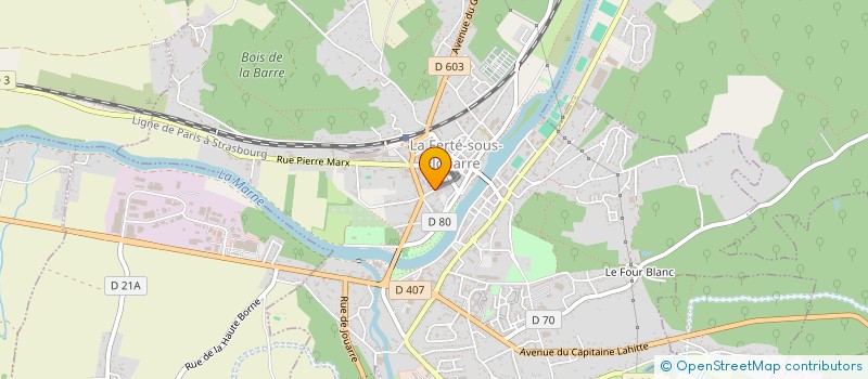 localisation de l'entreprise ASSOC SPORTIVE SAINTE CELINE à LA FERTE-SOUS-JOUARRE
