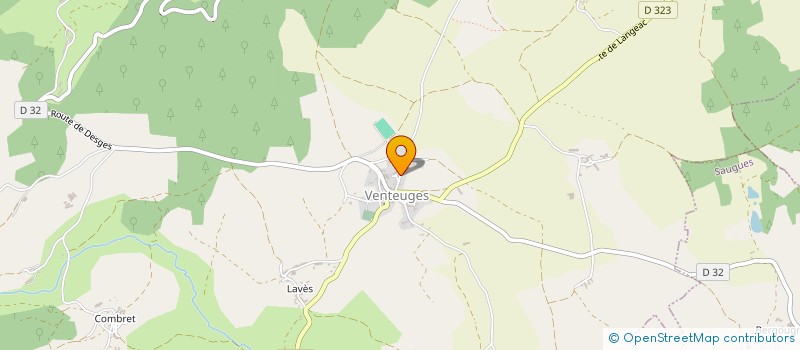 localisation de l'entreprise ASSOC SPORTIVE SAUGUAINE  SAUGUES