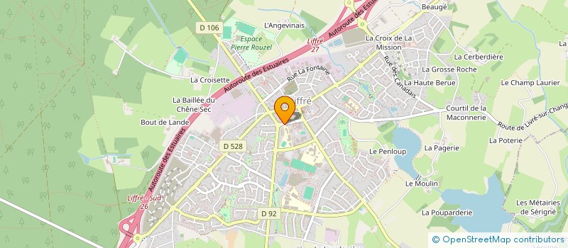 localisation de l'entreprise ASSOC SPORTIVE SCOLAIRE DE LIFFRE  LIFFRE