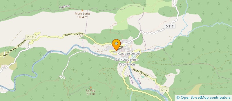 localisation de l'entreprise ASSOC.SPORTIVE SCOLAIRE DU SOLEIL  ROQUESTERON