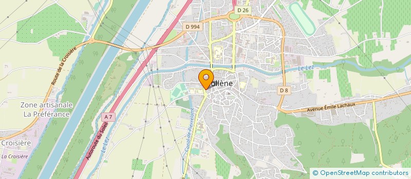 localisation de l'entreprise ASSOC SPORTIVE SCOLAIRE ECOLE CURIE à BOLLENE