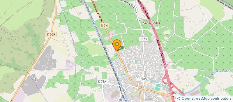 localisation de l'entreprise ASSOC SPORTIVE SENAS  SENAS