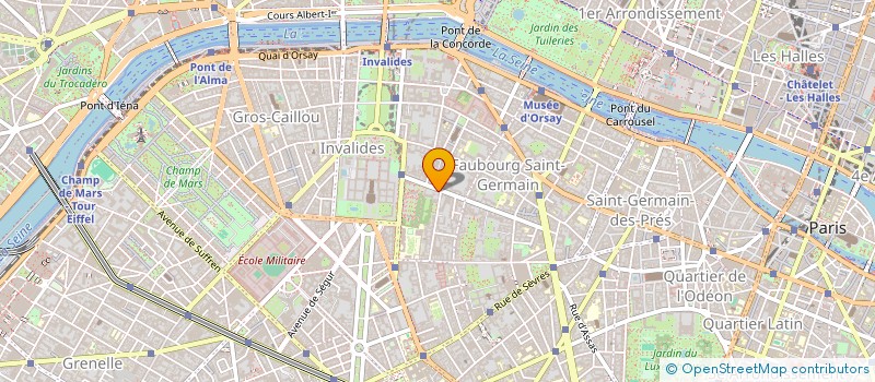 localisation de l'entreprise ASSOC SPORTIVE SERVICES PREMIER MINISTRE  PARIS