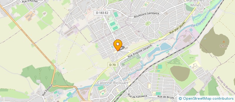 localisation de l'entreprise ASSOC SPORTIVE SOCIO CULTURELLE  CALONNE-RICOUART