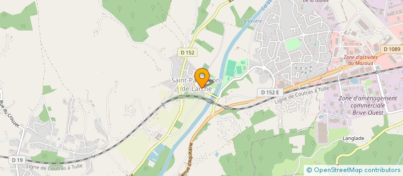 localisation de l'entreprise ASSOC SPORTIVE ST PANTALEONNAISE  SAINT-PANTALEON-DE-LARCHE