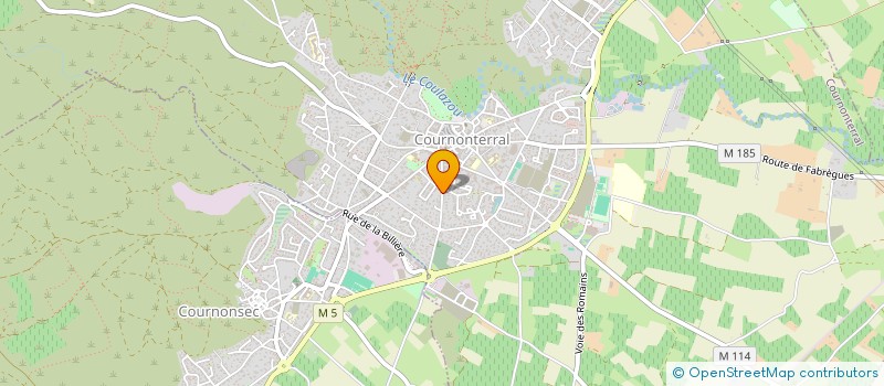 localisation de l'entreprise ASSOC SPORTIVE TENNIS CLUB COURNONTERRAL à COURNONTERRAL