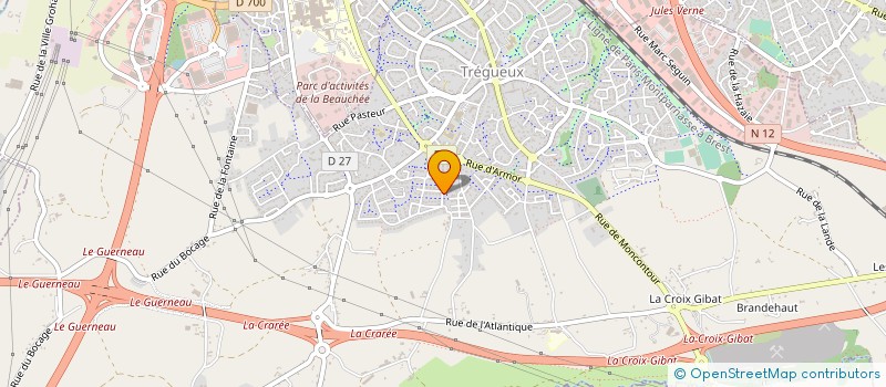 localisation de l'entreprise ASSOC SPORTIVE TREGUEUX ATHLETISME à TREGUEUX