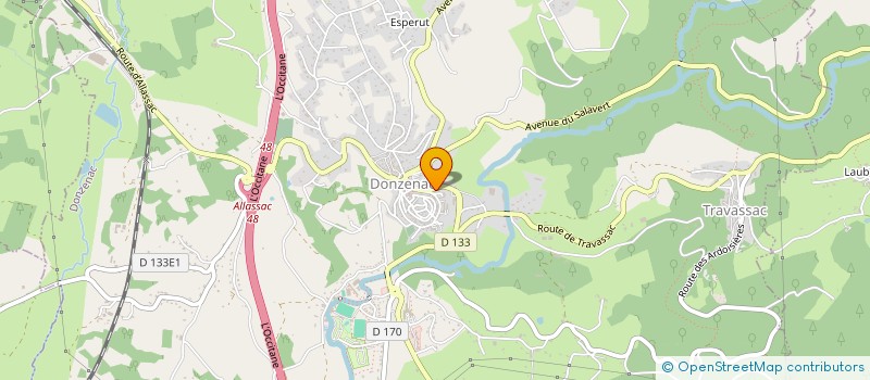 localisation de l'entreprise ASSOC SPORTIVE USEP ECOLE DE DONZENAC  DONZENAC