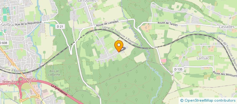 localisation de l'entreprise ASSOC SPORTS ET LOISIRS  SARROUILLES