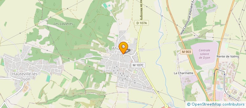 localisation de l'entreprise ASSOC SPORTS ET LOISIRS HAUTEVILLOISE  HAUTEVILLE-LES-DIJON