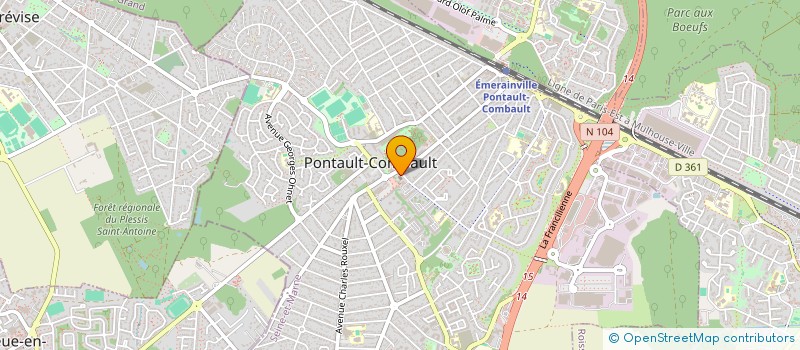 localisation de l'entreprise ASSOC ST COME ET ST DAMIEN  PONTAULT-COMBAULT