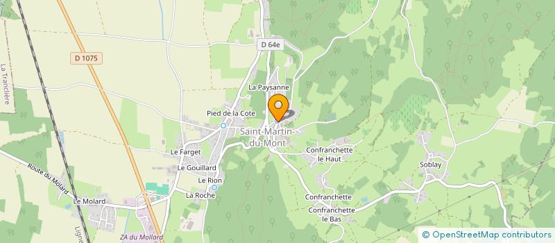 localisation de l'entreprise ASSOC ST MARTIN DU MONT.FAMILLES RURALES  SAINT-MARTIN-DU-MONT