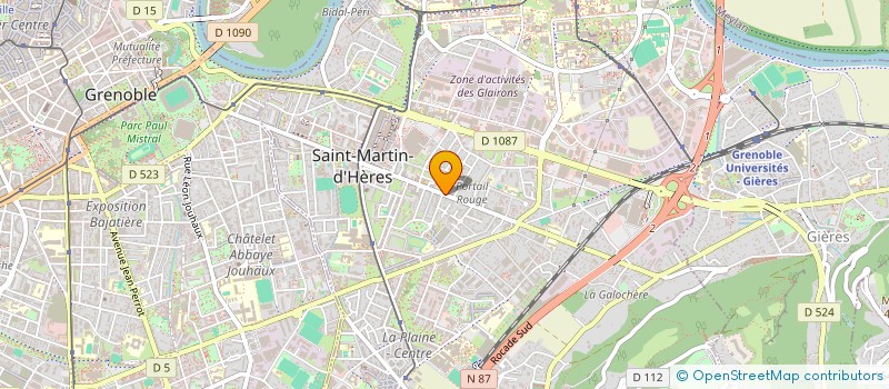 localisation de l'entreprise ASSOC ST MARTIN HERES LOISIRS EAUX VIVES  SAINT-MARTIN-D'HERES