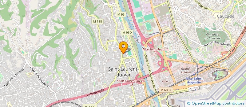 localisation de l'entreprise ASSOC STADE LAURENTIN GRS à SAINT-LAURENT-DU-VAR