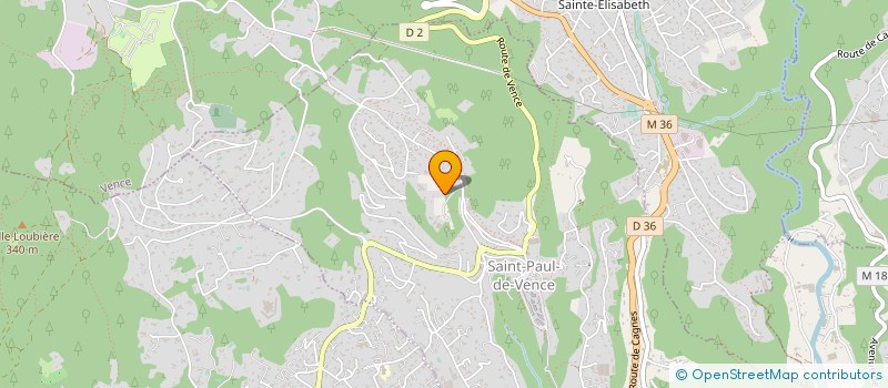 localisation de l'entreprise ASSOC STE FAMILLE PASSE PREST à SAINT-PAUL-DE-VENCE