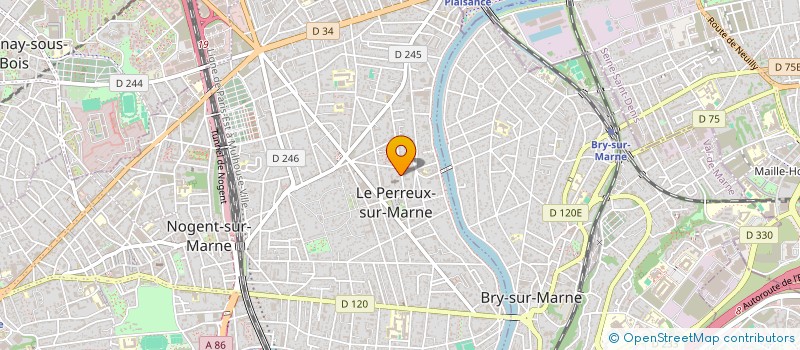 localisation de l'entreprise ASSOC STE GENEVIEVE à LE PERREUX-SUR-MARNE