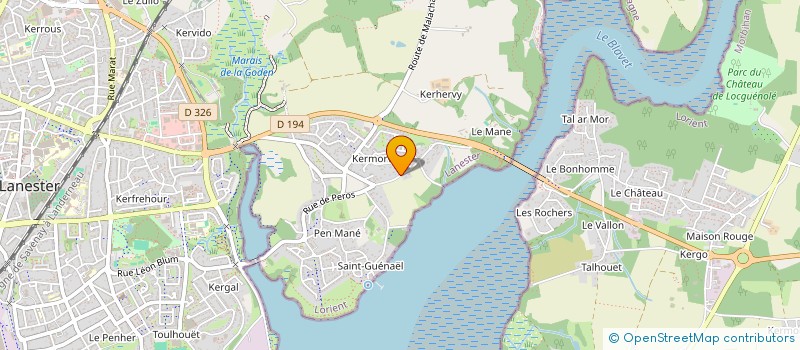 localisation de l'entreprise ASSOC STERENN UN BATEAU POUR LANESTER  LANESTER