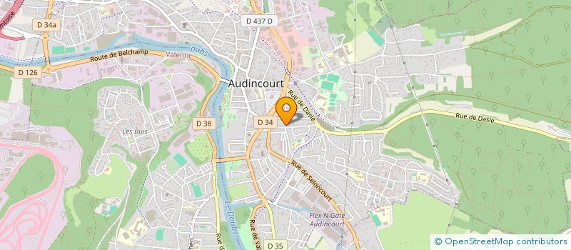 localisation de l'entreprise ASSOC. STICK-PIN  AUDINCOURT