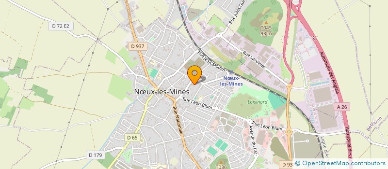 localisation de l'entreprise ASSOC SUPPORTERS CENTRAL NOEUX  NUX-LES-MINES